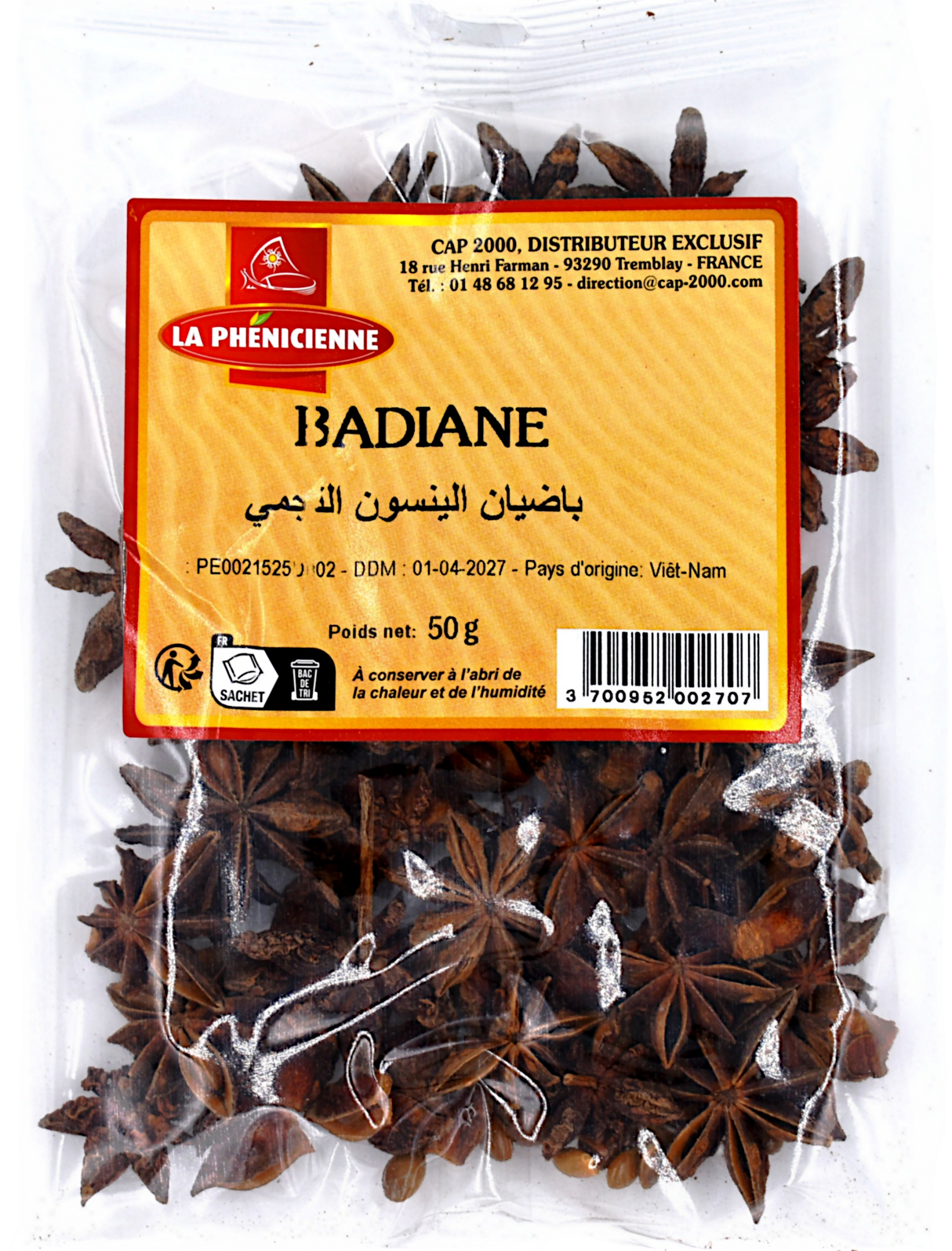 Badiane sachet 50g - La Phénicienne