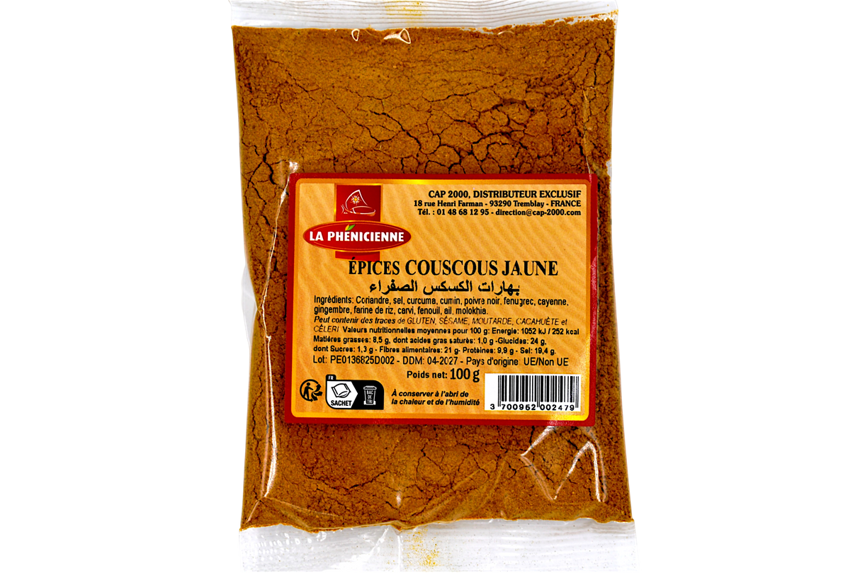 Epices couscous sachet 100g - La Phénicienne