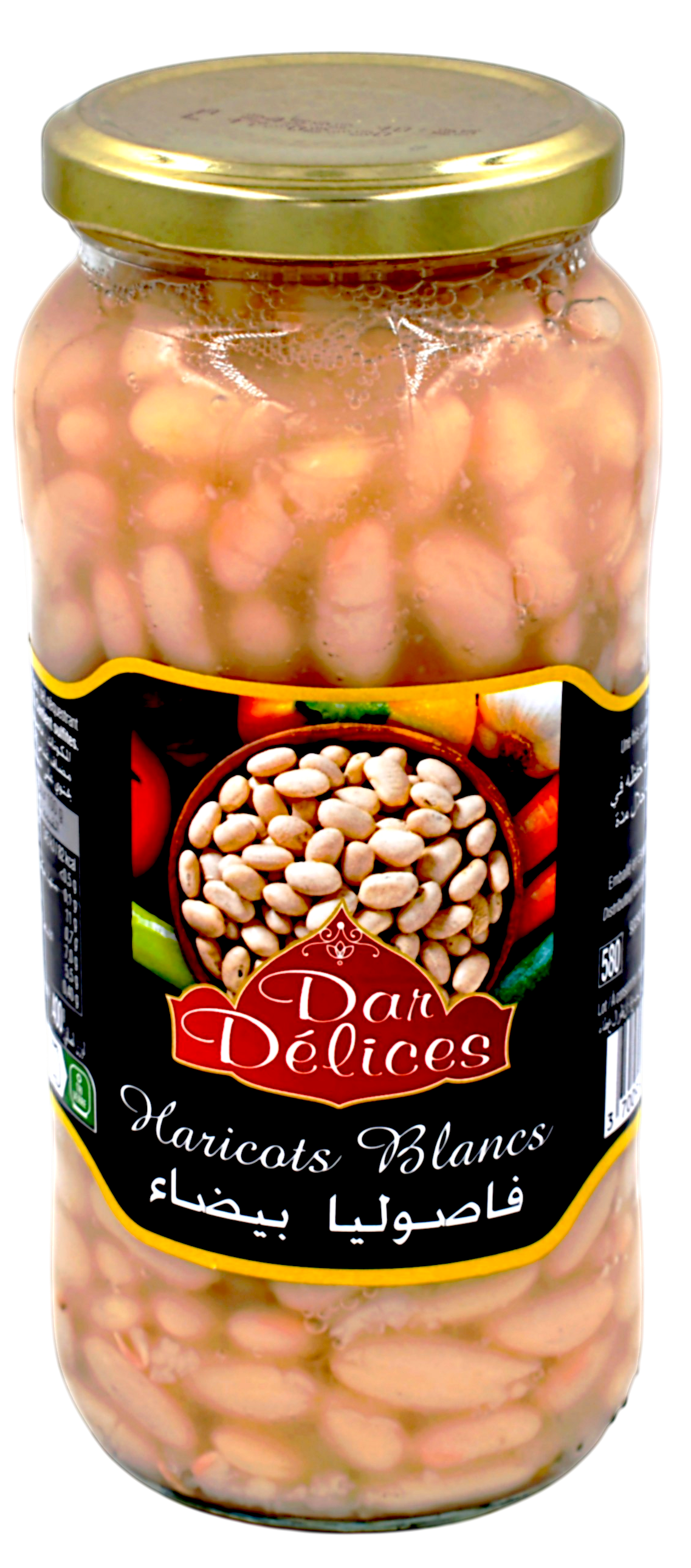 Haricot blanc bocal 570g - Dar Délices