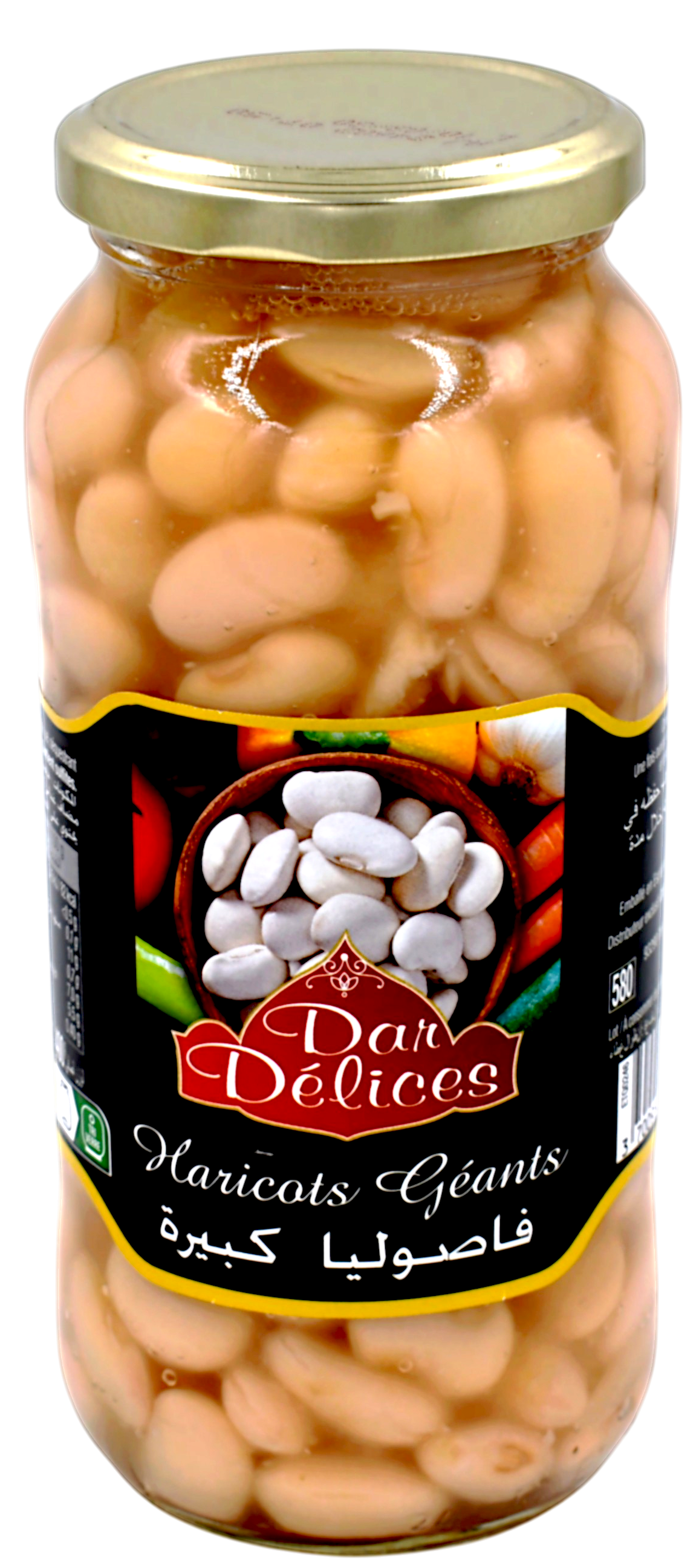 Haricot géant bocal 570g - Dar Délices
