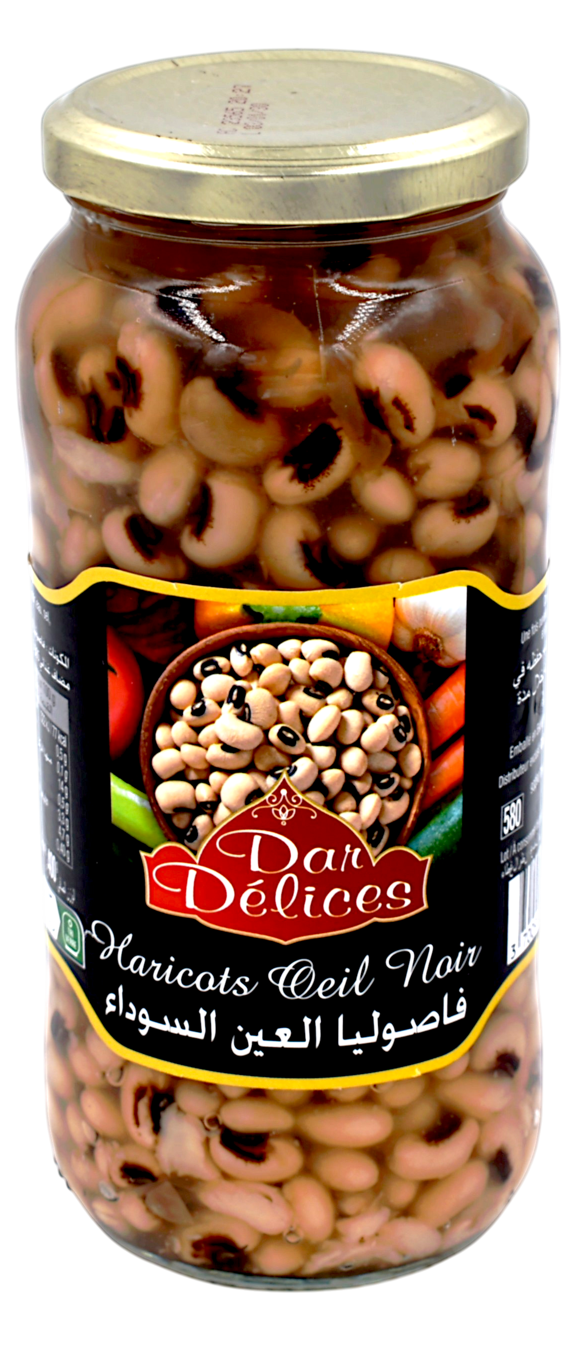 Haricot oeil noir bocal 570g - Dar Délices