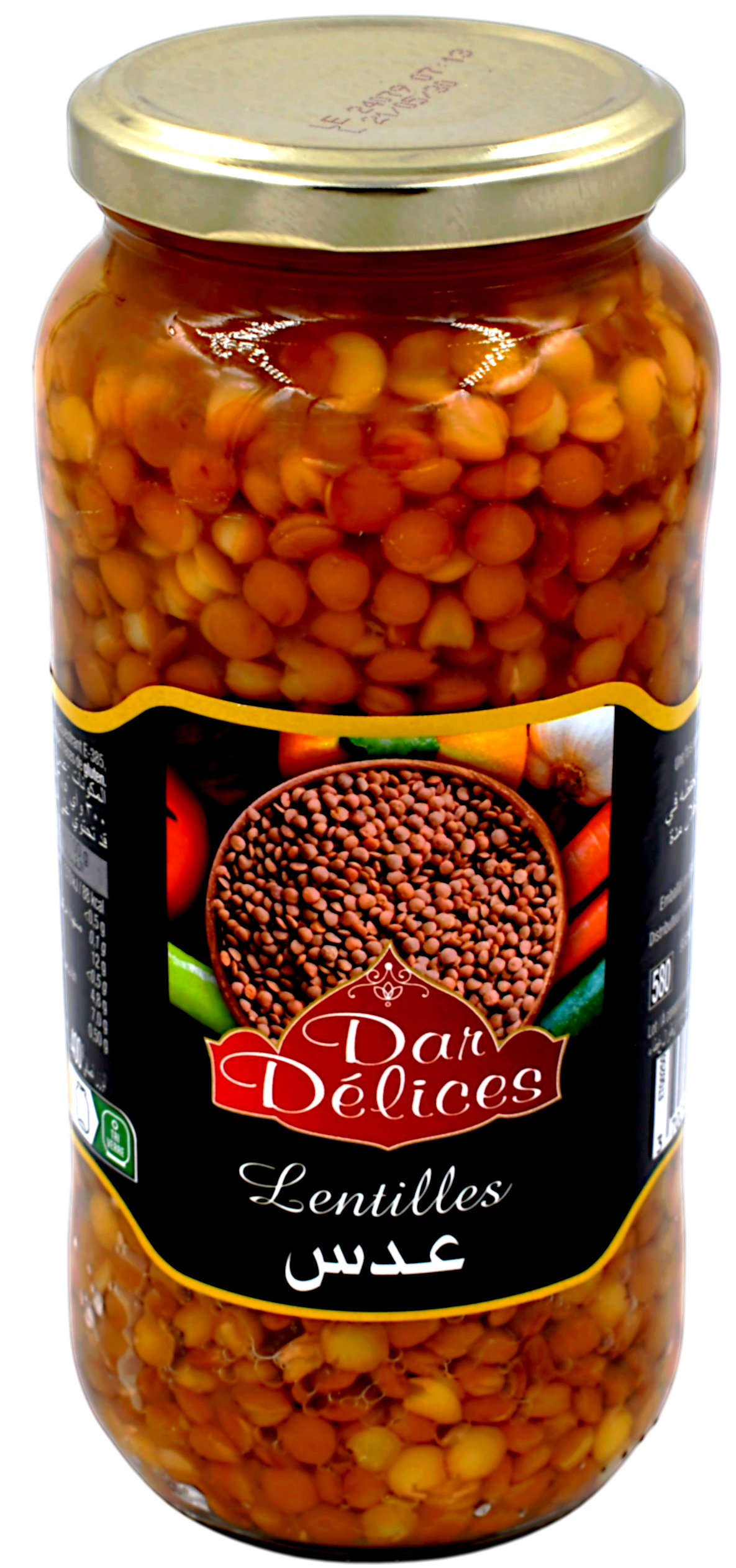 Lentilles bocal 570g - Dar Délices