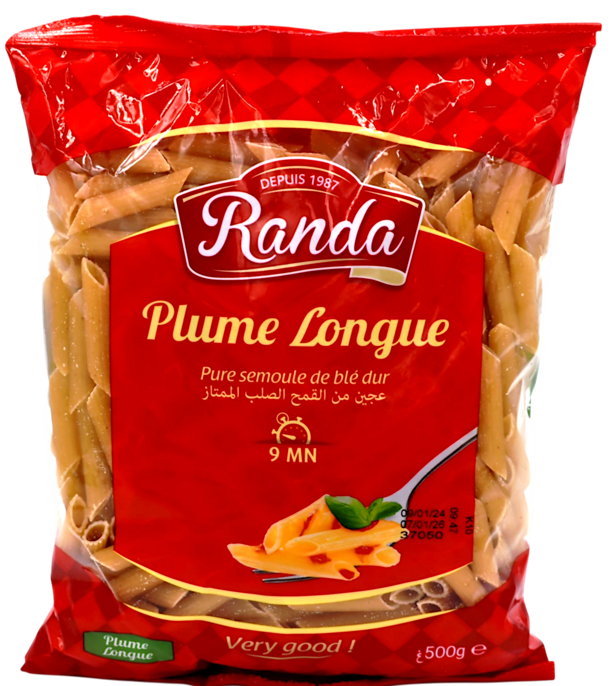 Pates plume longue 500g - Randa