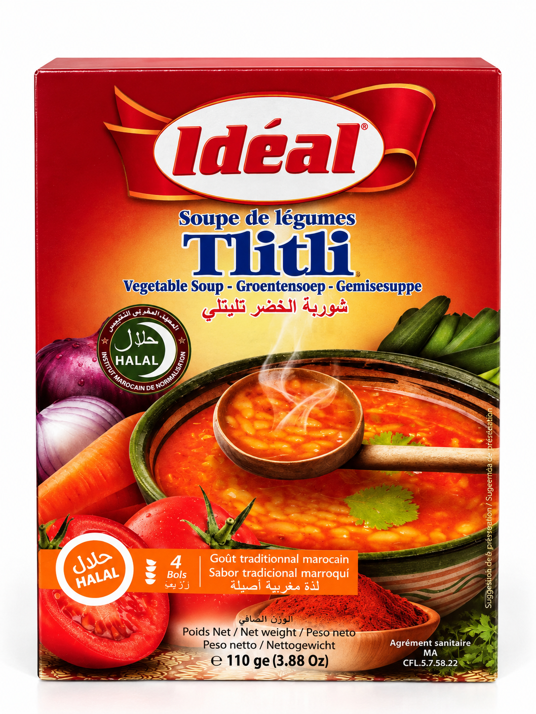 Soupe de légumes Tlitli Idéal