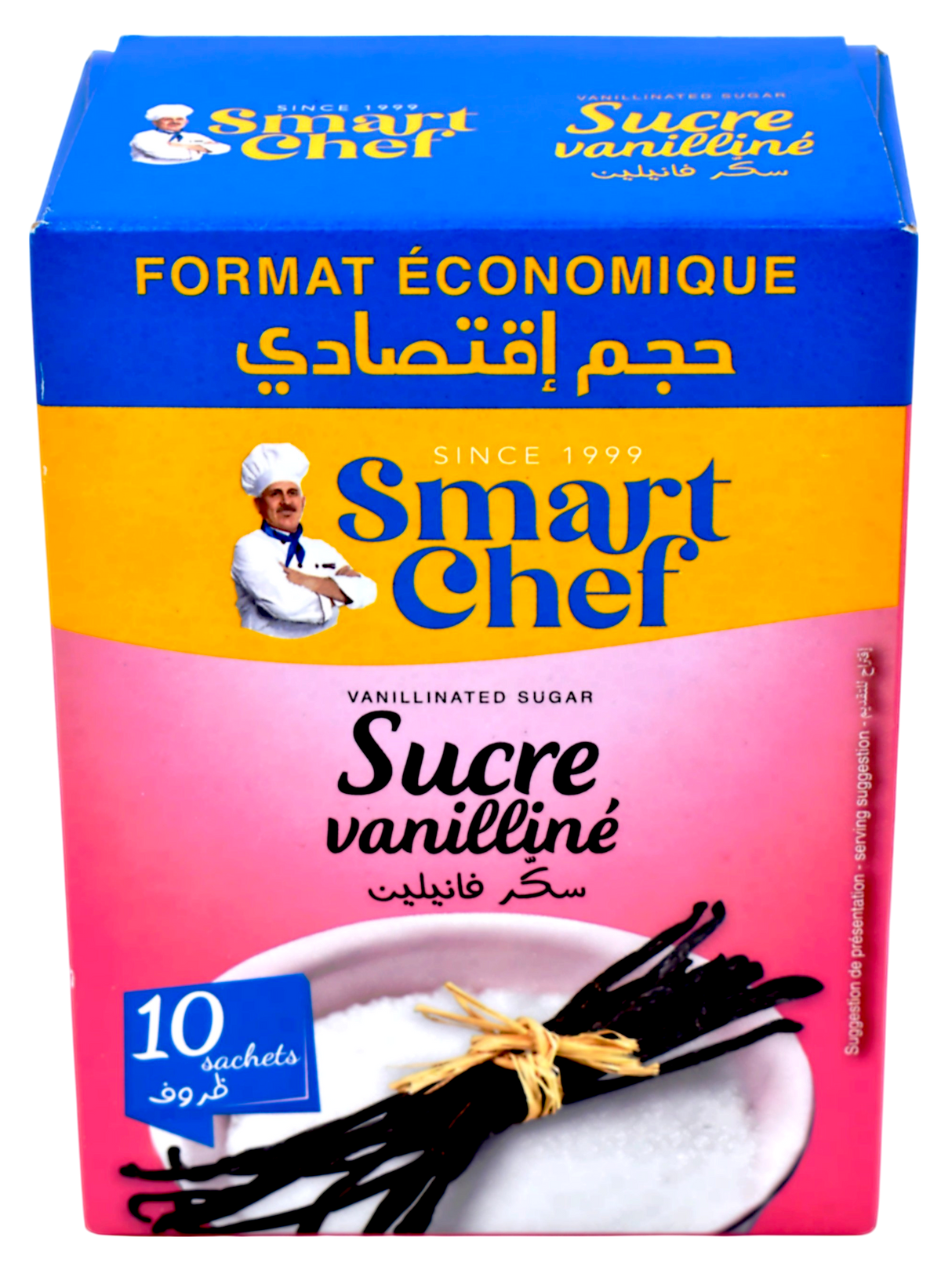 Sucre vanilliné format éco 70g - Smart chef