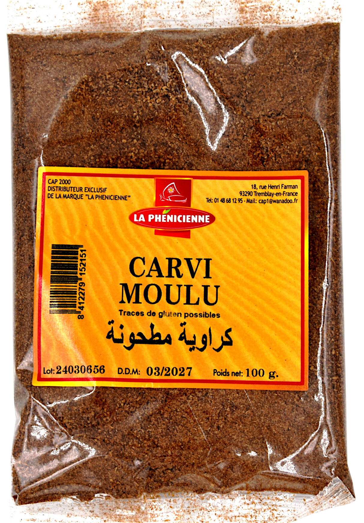 Carvi moulu sachet 100g - La Phénicienne