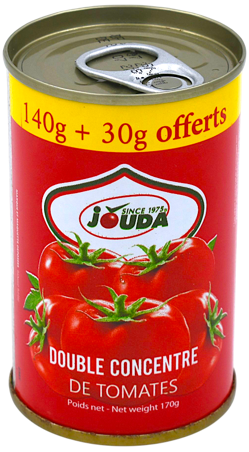 Double concentré de tomates 1/6 +30gr offert - Jouda