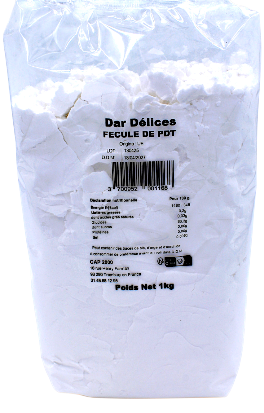 Fécule de pomme de terre 1kg - Dar Délices