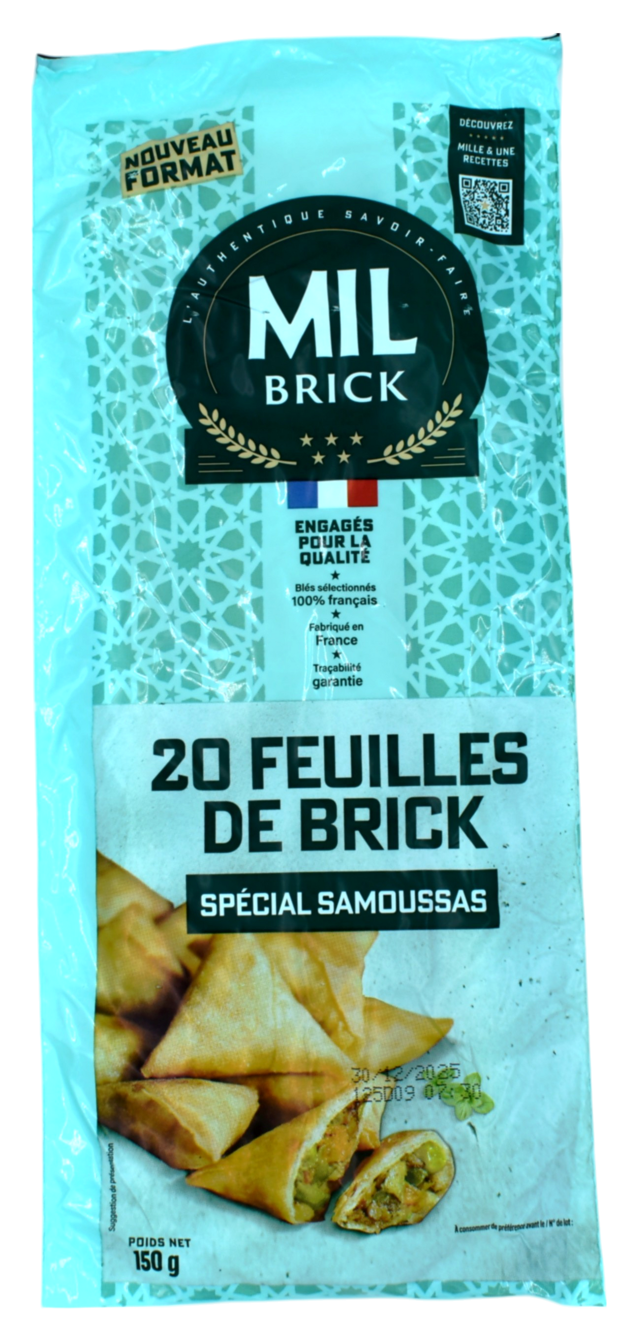 Feuilles de brick rectangle (20 feuilles)