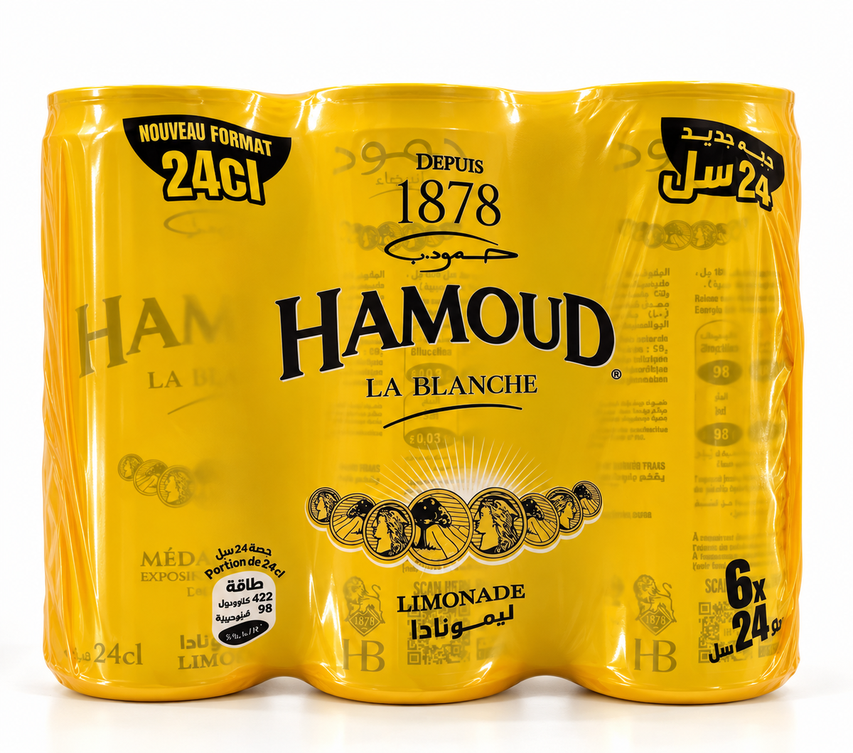 Soda Hamoud Boualem La Blanche canette