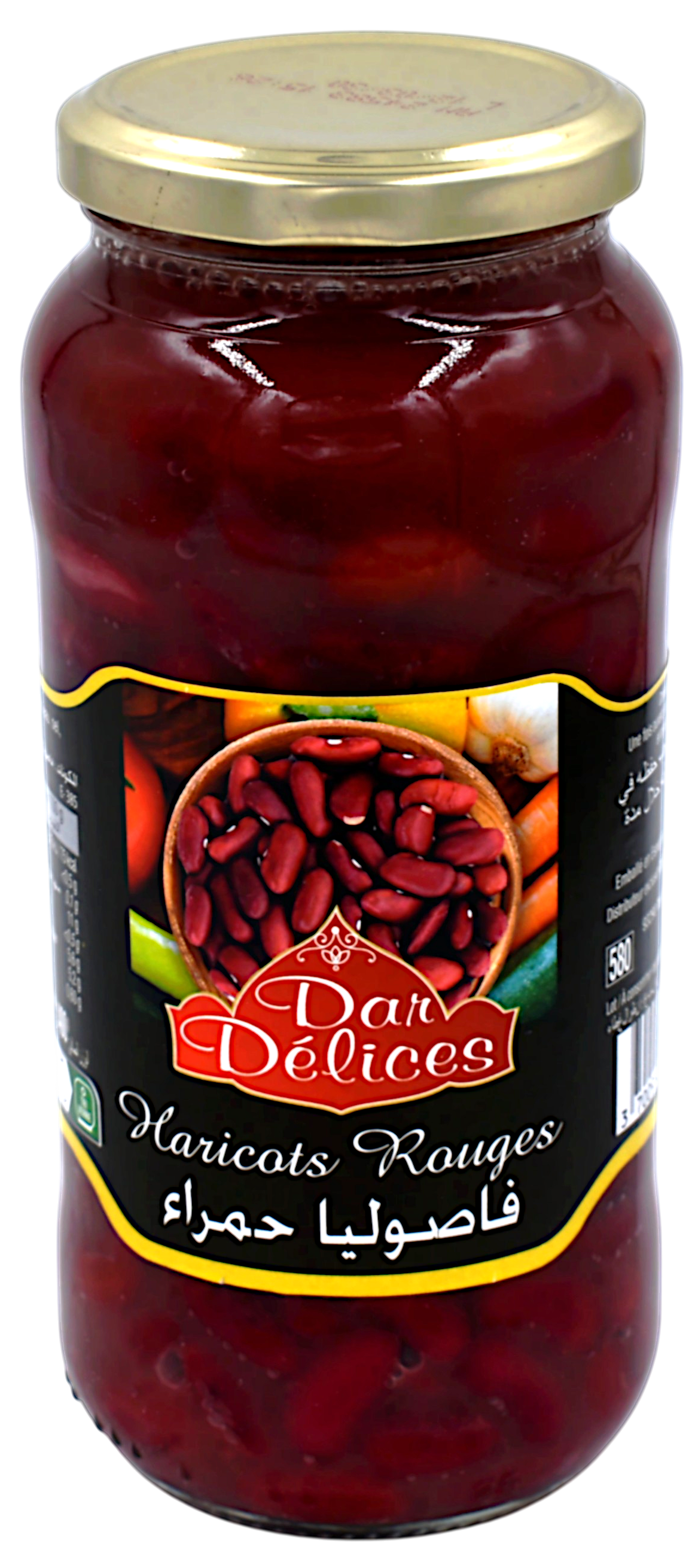 Haricot rouge bocal 570g - Dar Délices