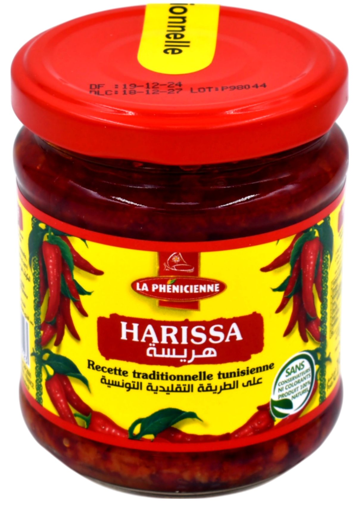 Harissa traditionnelle bocal 190g - La Phénicienne