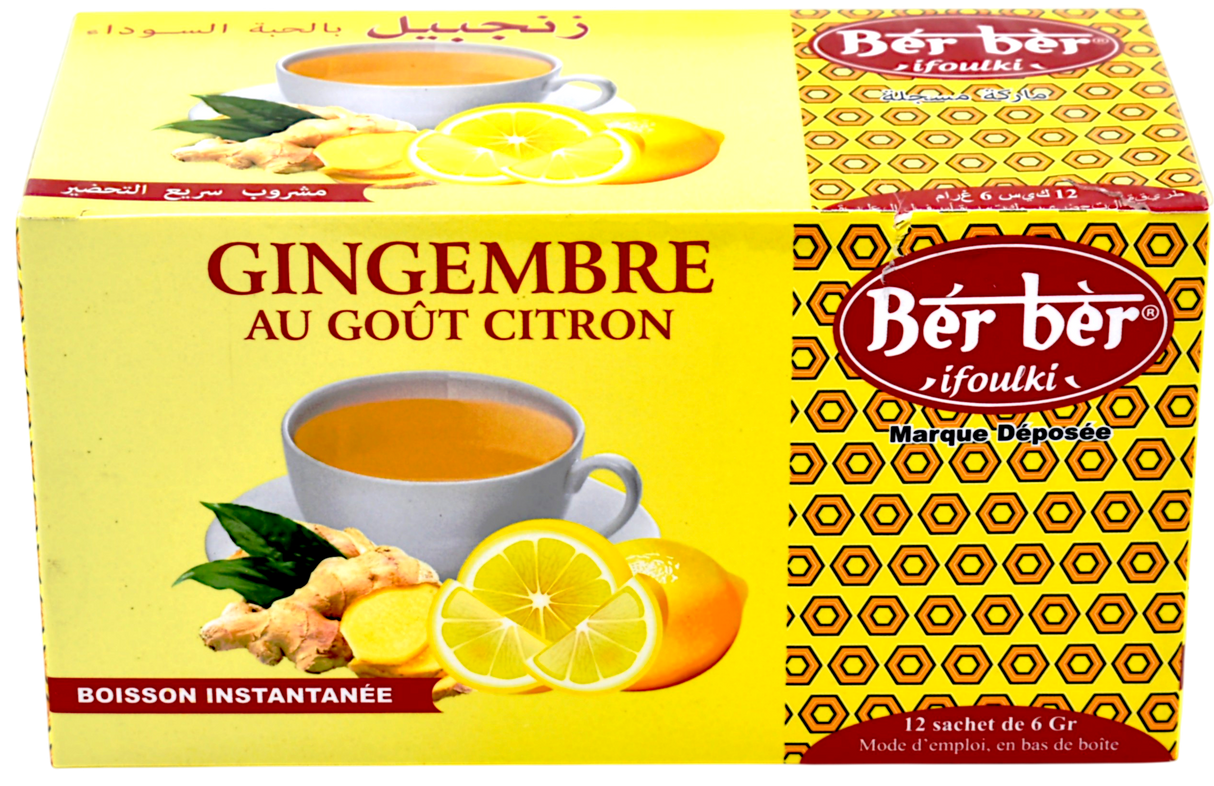 Infusion gingembre goût citron