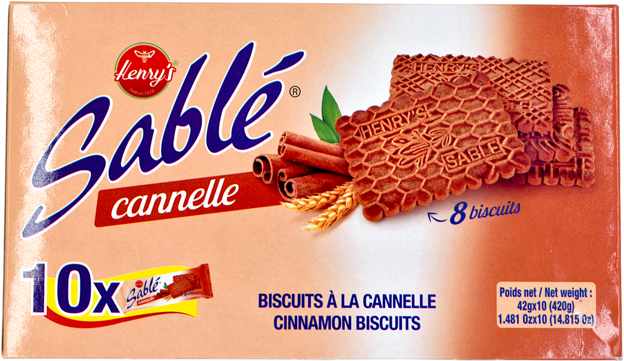 Sablé cannelle Petit Henry's ( pack 10x42g )