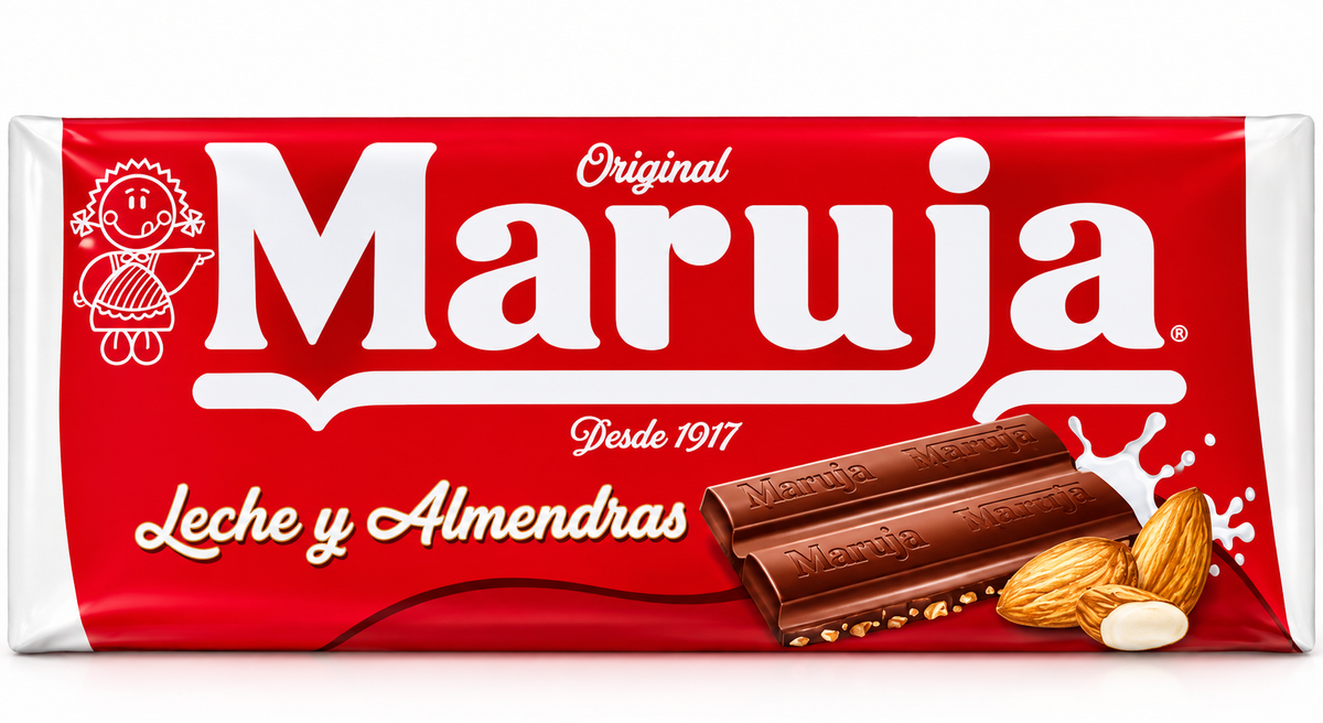 Tablette au chocolat lait et amandes Maruja